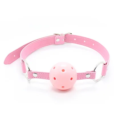 Gag a sfera in silicone morbido per giochi erotici di coppia_voghion.com