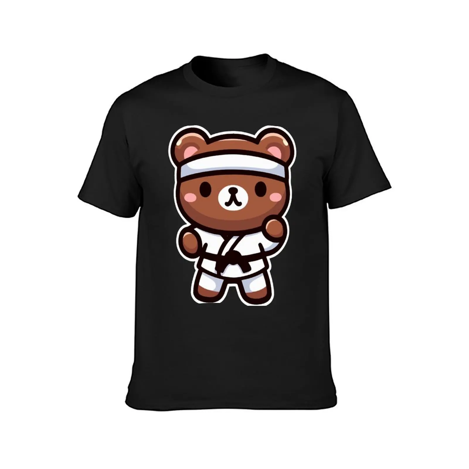 Kawaii Cute Karate Bear 2 T-Shirt animal prinfor boys korean fashion vintage t shirts for men cotton