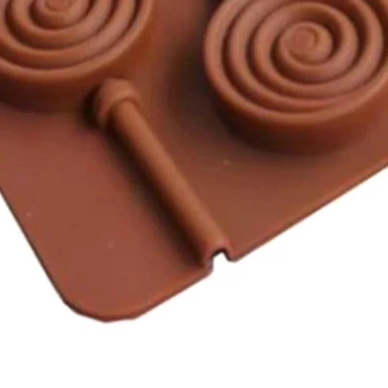 6 Even Doughnut Silicone Mold Lollipop Chocolate Cheese Stick Making Tools DIY Children's Candy Baking Mold Kitchen Bakeware