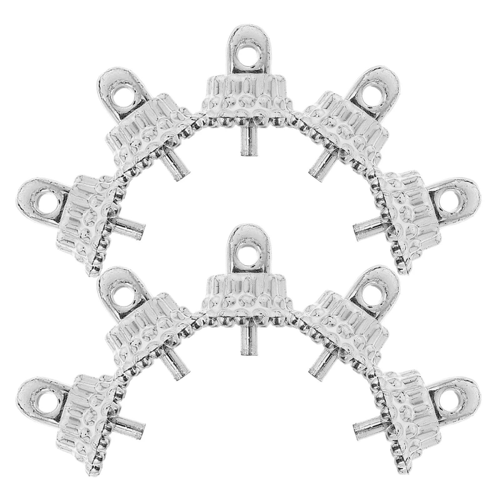 

100pcs Christmas Ornament Caps Replacement Hangers Cup Round Plastic Tree Decor For Glass Porcelain Ceramics Xmas Bauble Pendant