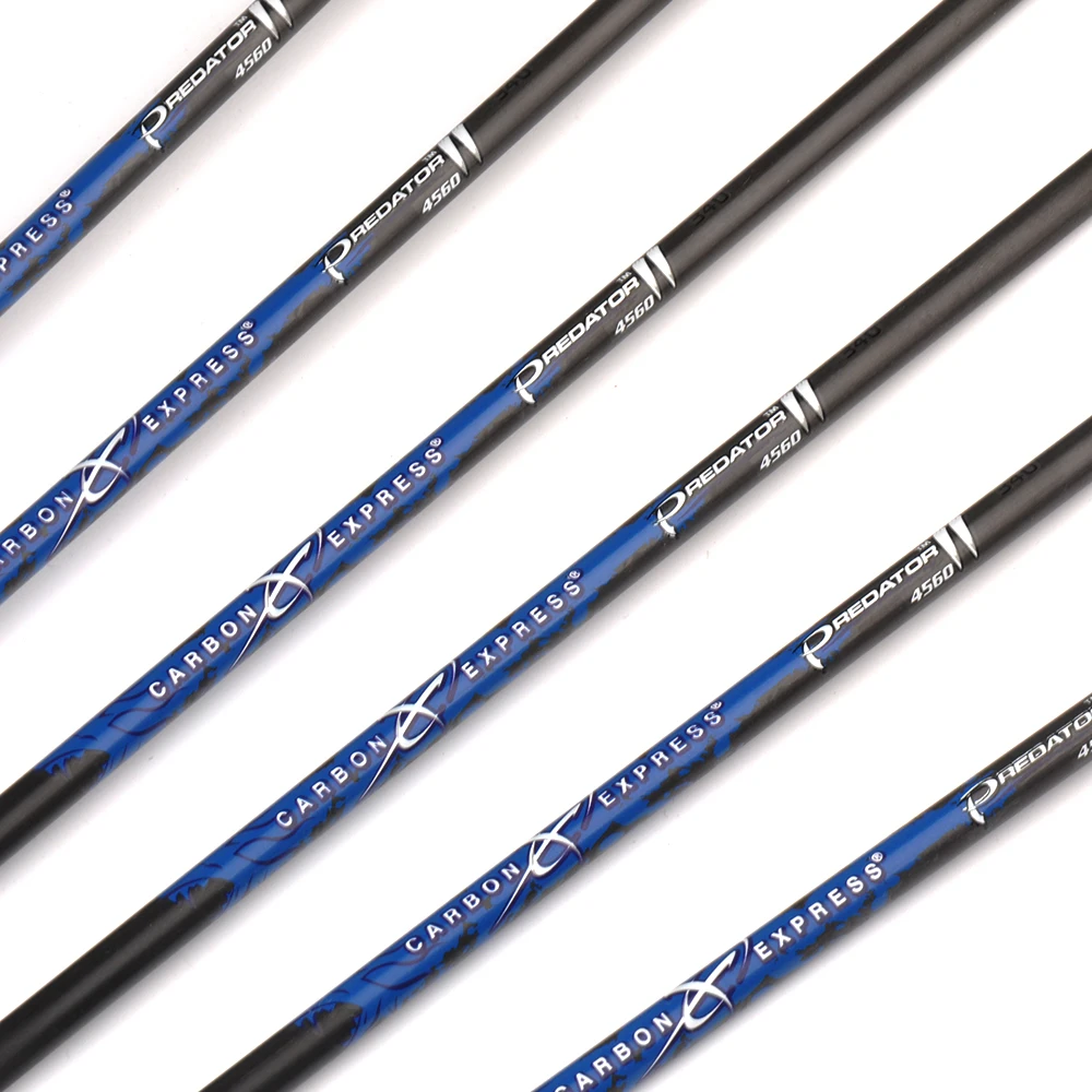 12PCS Archery Carbon Arrows Spine 800 ID4.2MM 80GR Tips and 3inch Turkey Feather for Shooting Hunting Bow