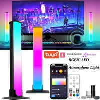 Tuya WiFi USB RGB LED Light Bars Music Rhythm Ambient Lights Remote APP Voice Control Room Gaming TV Party Decor Fr Alexa Google