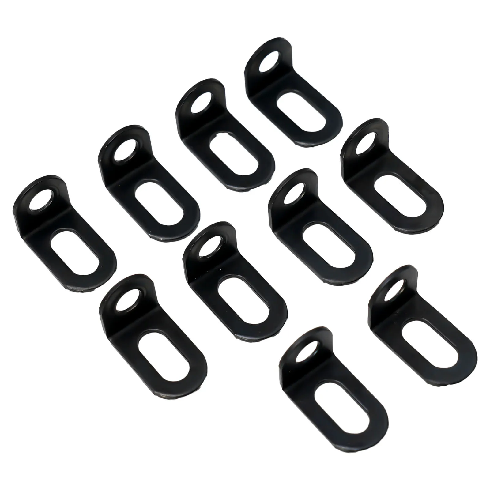 10 Uds. Soportes en forma de L soporte en forma de L montaje de muebles a prueba de herrumbre fuerte antioxidante trabajo DIY fácil de instalar