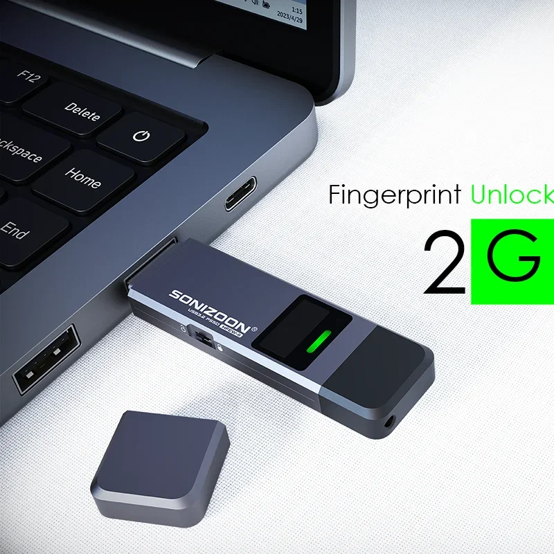 Imagem -04 - Fingerprint Encryption Solid State Usb Flash Drive Capacidade de Armazenamento para Ultimate Data Privacy 1tb