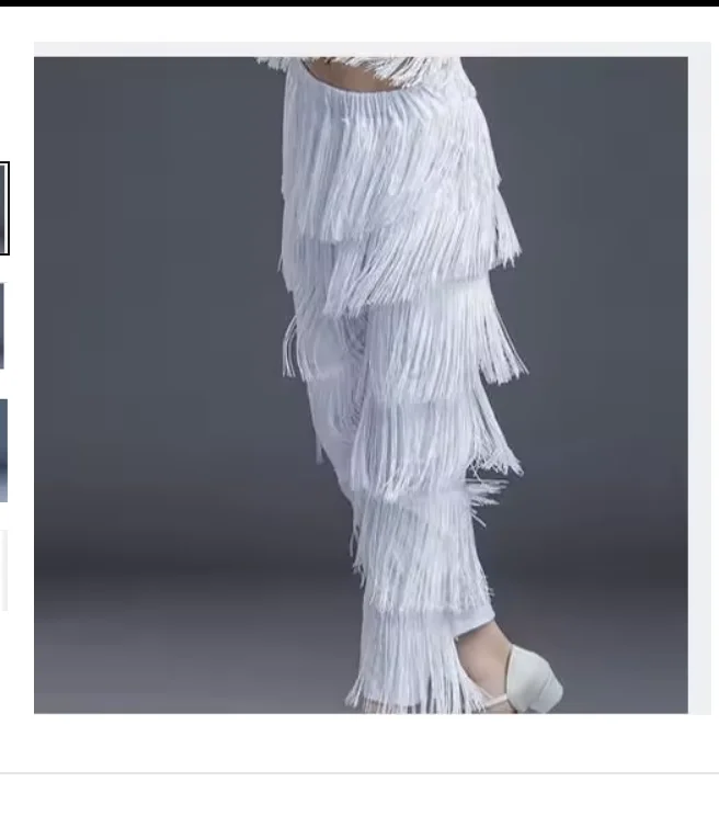 1pcs/lot Ladies Girls Fringe Latin Dance Pants Samba Fringe tassel latin Dance Pants image 3