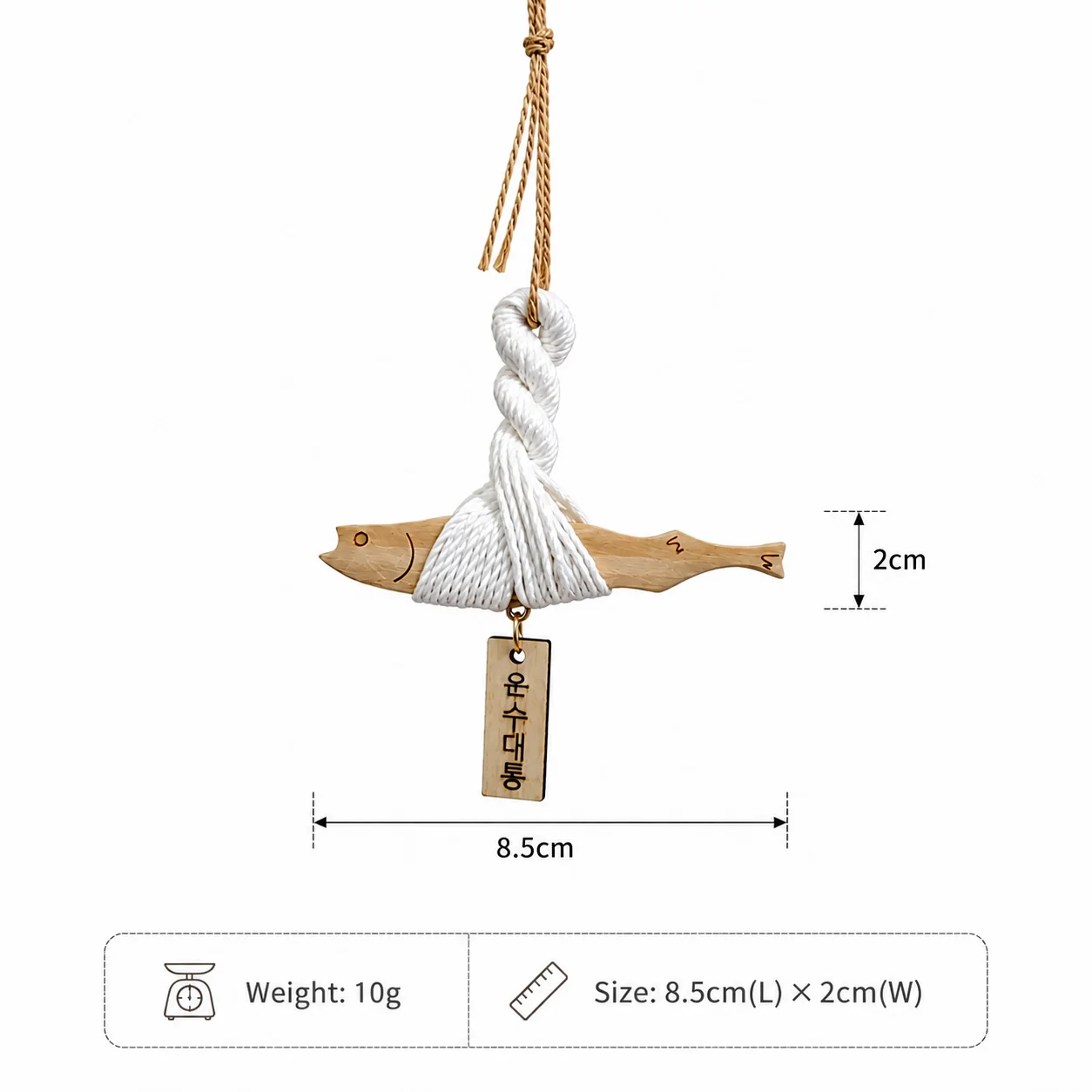 Handmade Wooden Fish Hanging O - Home Decor Korea review and price