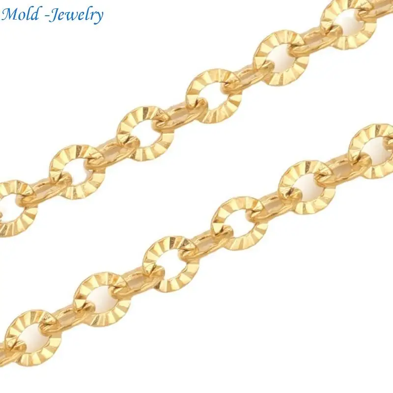 

69HB 5m Stainless Steel O Link Chain Crafting Jewelry Accessories Bracelet Chain
