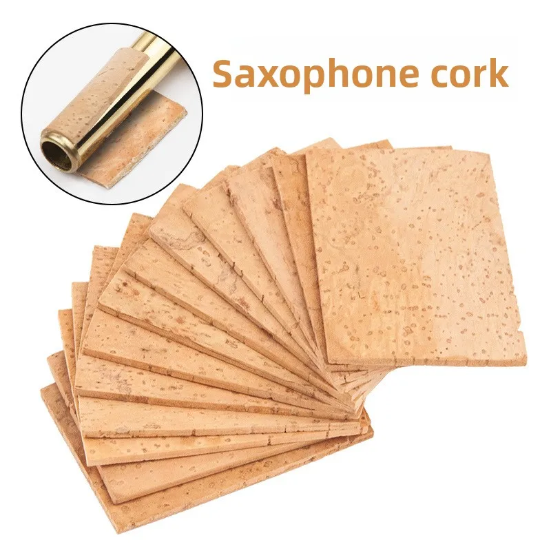 Saxofones almofada de cortiça arruelas eb e bb alto tenor soprano saxofones pescoço folha de rolo de cortiça madeira natural de alta qualidade
