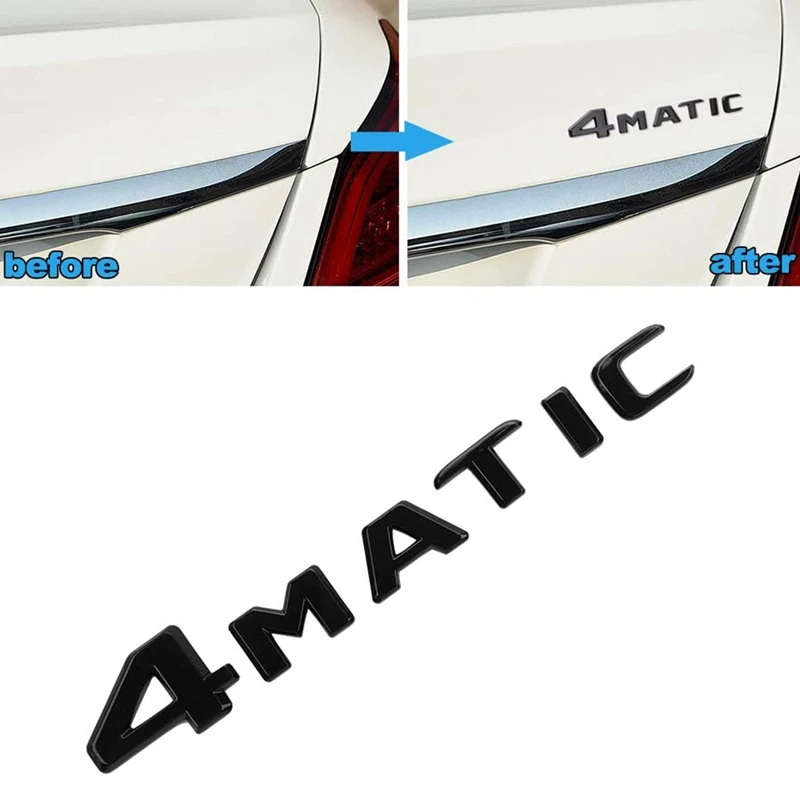 4MATIC السيارات جذع الباب الحاجز الوفير شارة ملصق مائي شعار لاصق ملصق استبدال لمرسيدس بنز