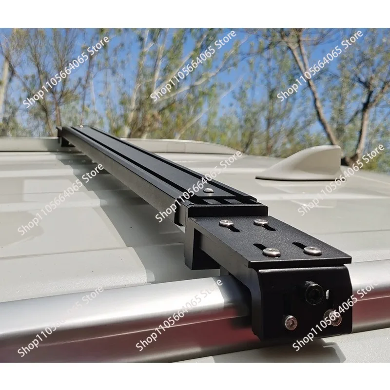 Roof Silent Crossbar Off-road  General Aluminum Alloy Non-punching Retractable Tent Low Luggage Crossbar 1pcs