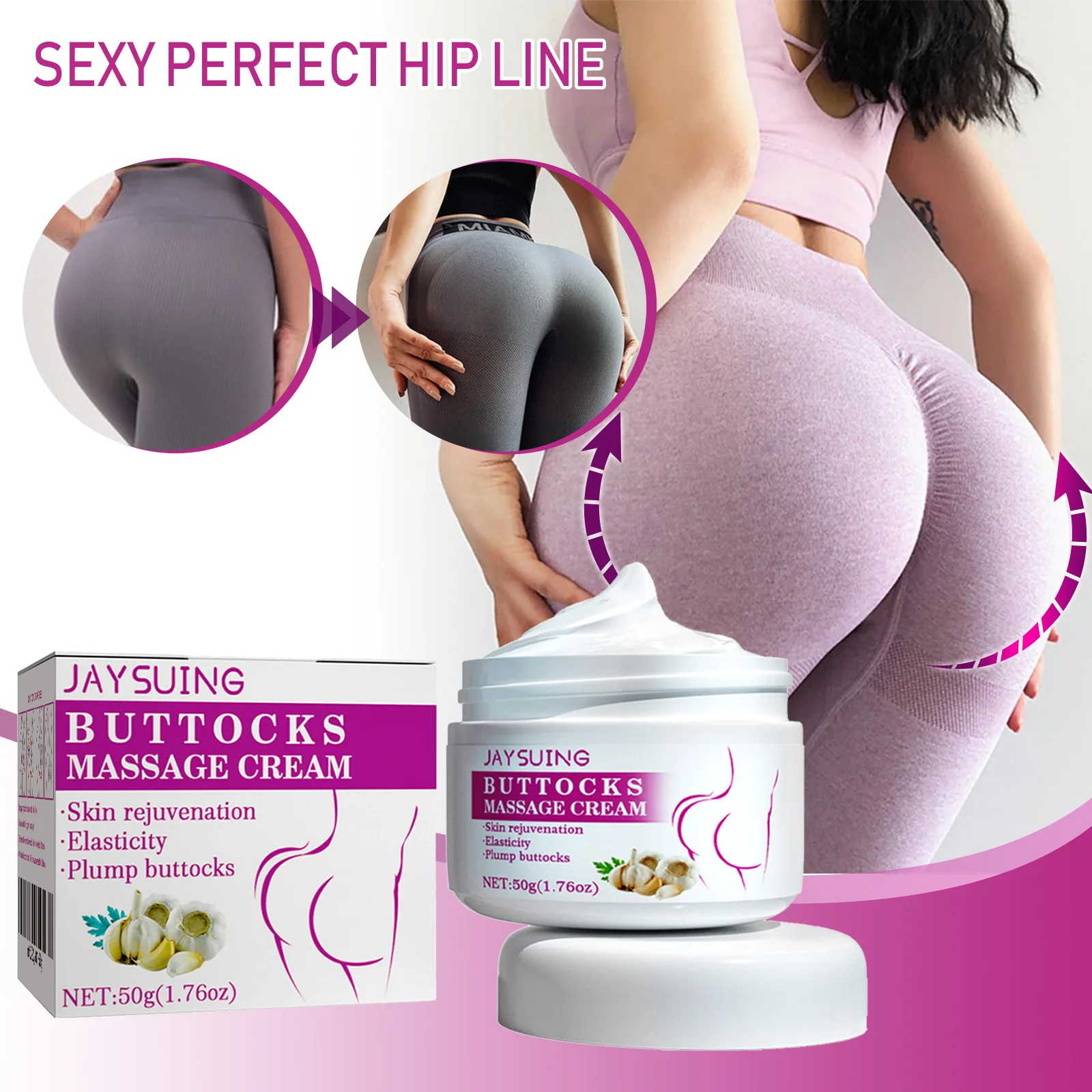 Jaysuing Butt Care Cream - Firming, Lifting, Peach-Shaped Butt Shaping, S-Curve Butt Care Cream