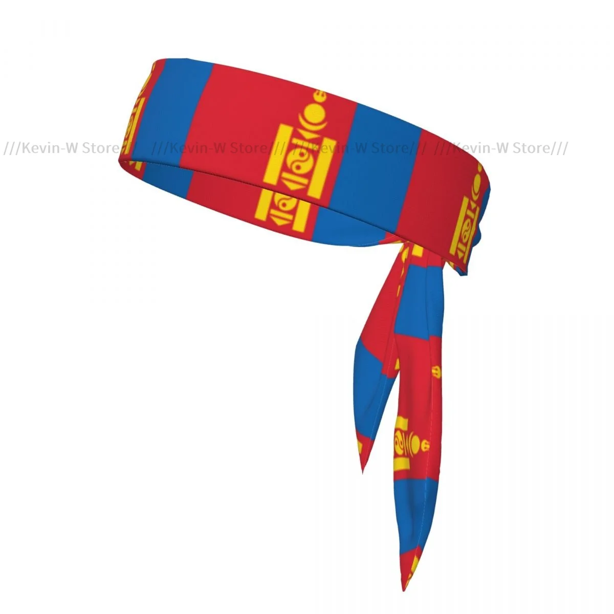 Tie Headbands Flag Of Mongolia Sports Head Band Athletic Sweatband Bandana Sweat Wicking