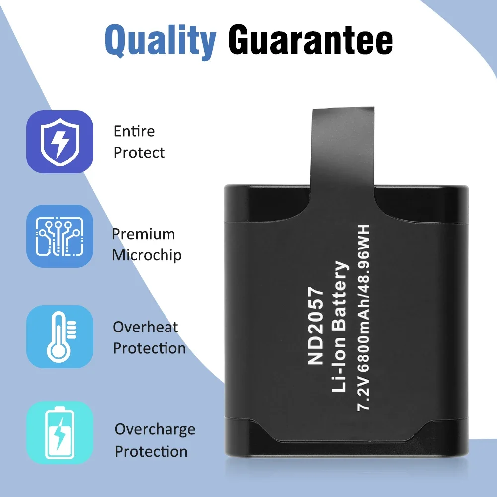 ND2057 Battery For Inspired Energy ND2057 ND2057RC24 ND2057HD29 ND2057QE34 6800mAh 7.2V 49Wh