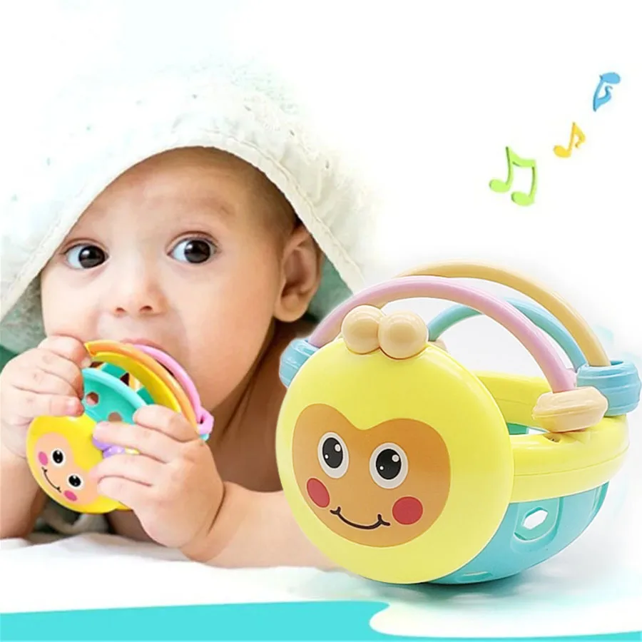 Baby Soft Teething Toys Newborn Early Educational Sensory Teether Rattle Touch Hand Grasping Ball Develop Infant Ball Game Toy