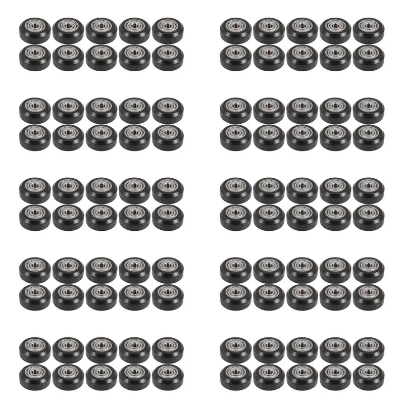 100Pcs Big Plastic Pulley Wheel With Bearing Idler Pulley Gear For 3D Printer-AT30