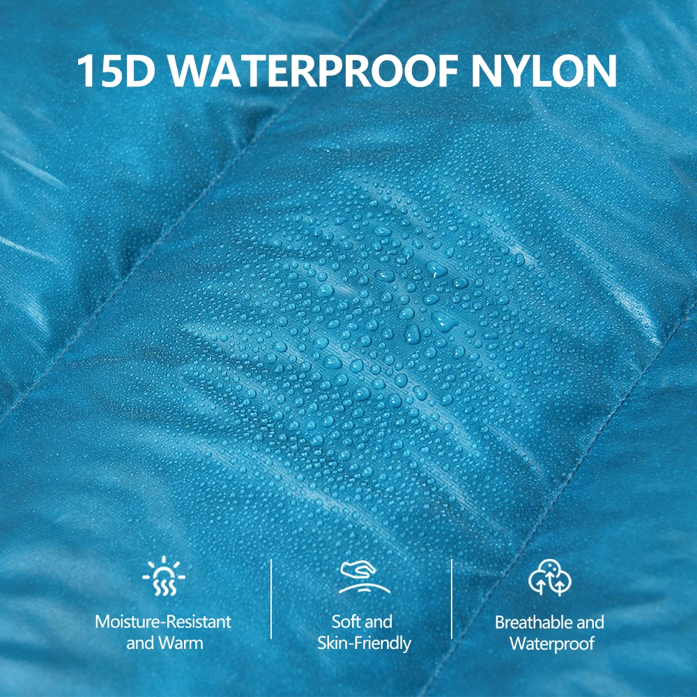 WIDESEA 800FP Selimut Tidur Bulu Bebek Isi 500G Kain Nylon 15D Kantong Tidur Camping Ultralight -8 °   perlengkapan mendaki & berkemah