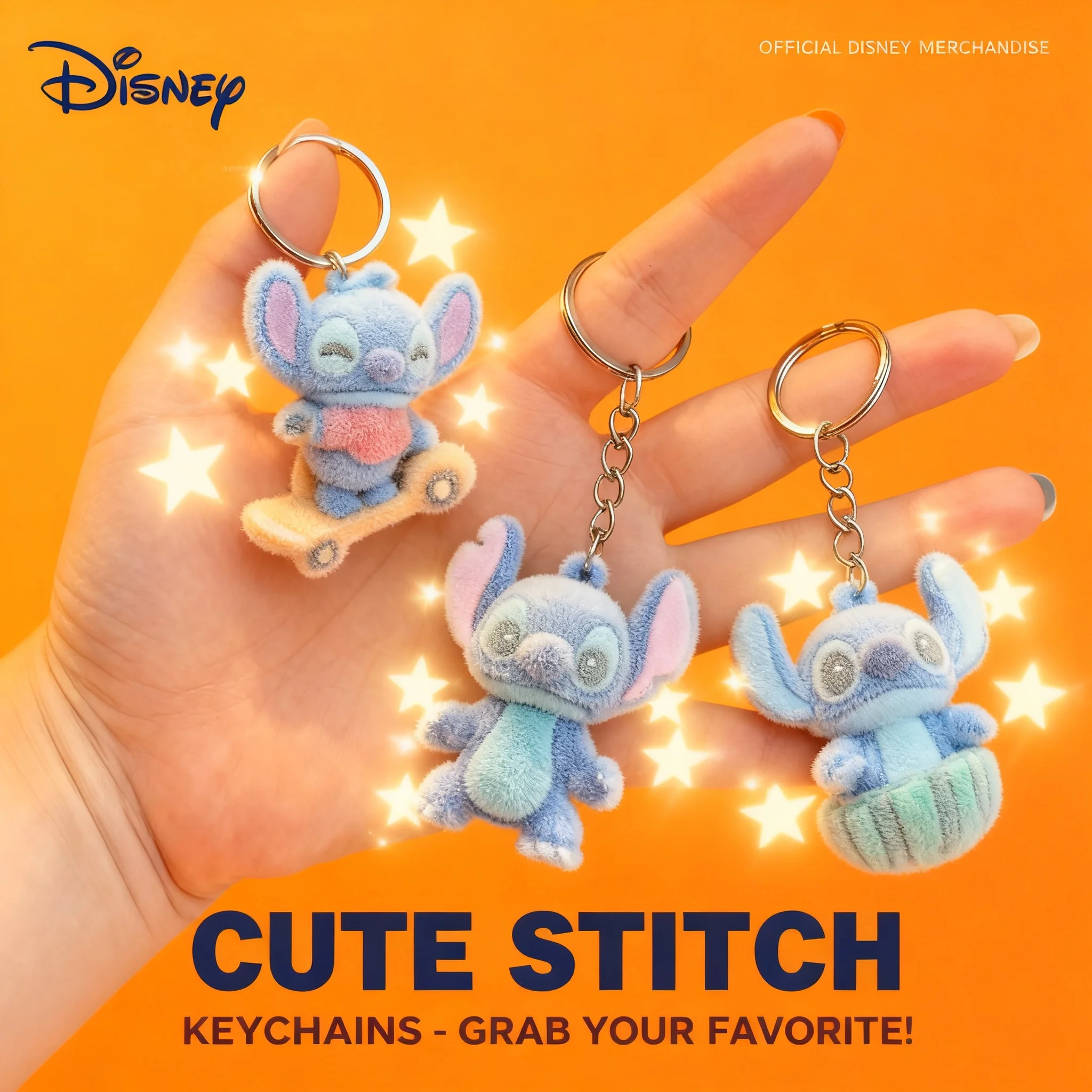 

Брелок с изображением Стича из мультфильмов Диснея, милый аниме-брелок для ключей от машины, украшение для сумки, аксессуар, подвеска, подарок для детей, мальчиков