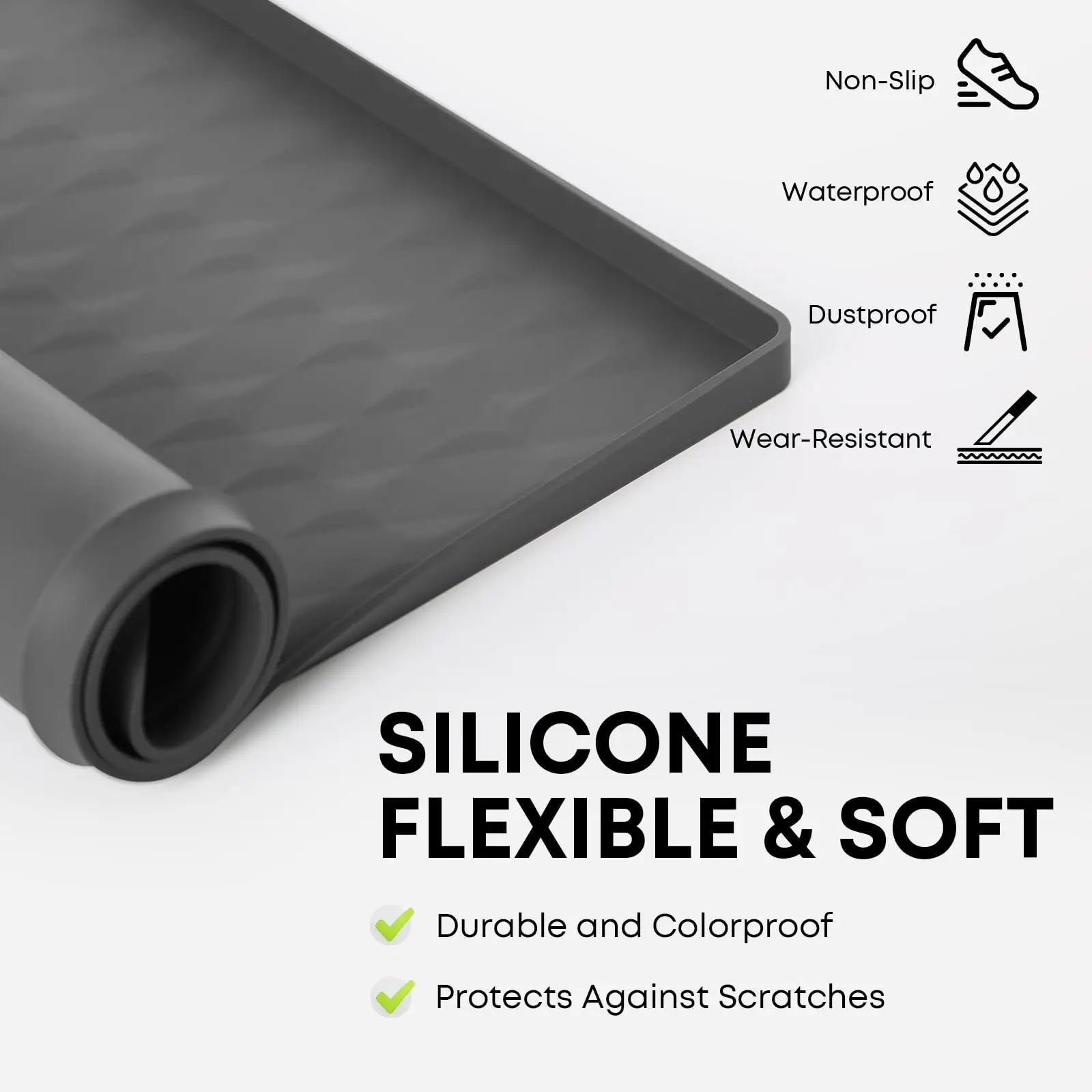 1 Pcs Dryer Cover Silicone Dryer Top Protector Anti-slip Waterproof Protective Cover for  for Washing Machin and Kitchen