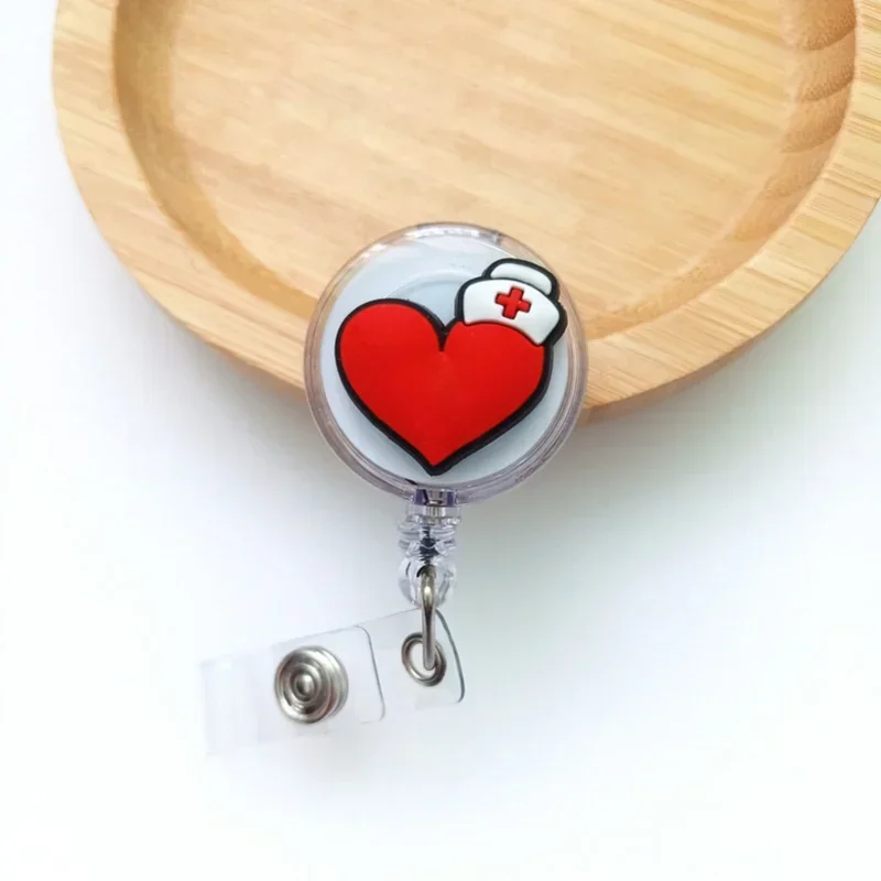 Cute Cartoon Retractable Doctor Nurse Badge Reel ID Lanyard Name Tag Card Badge Holder Reels Keychain Card Holder Accessories image 6