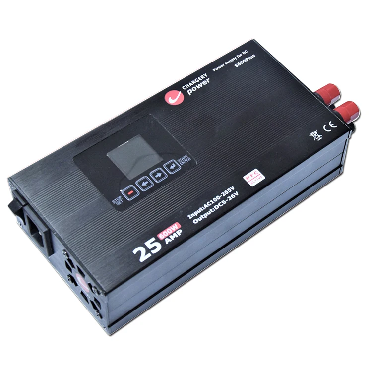 DC Balance charger 6S 8S 10S 20A 500W programmable charge current and voltage and 600W power supply