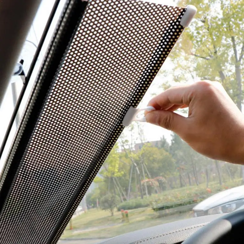 Window Roller Sunshade For Car Retractable Car Sunscreen Curtain Window Sun Visor For UV Rays And Heat Protection Car Interior