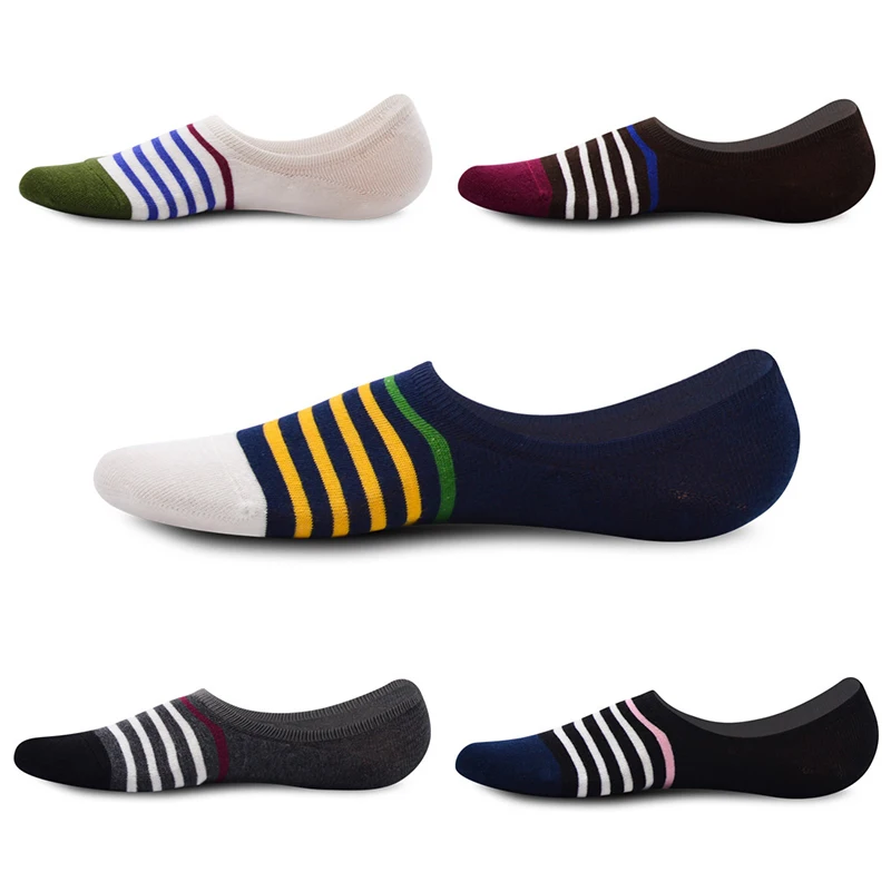 12 Pairs New Men No Show Invisible Socks Casual Short Ankle Socks Men's Silicone Non-slip Running Boat Socks