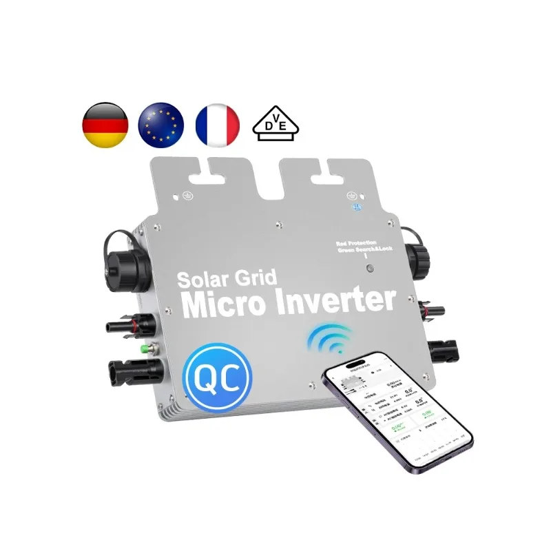 Plug & Play Micro Inverter Grid Tie WiFi Power 800W Eu Schuko Solar Mini Inverter