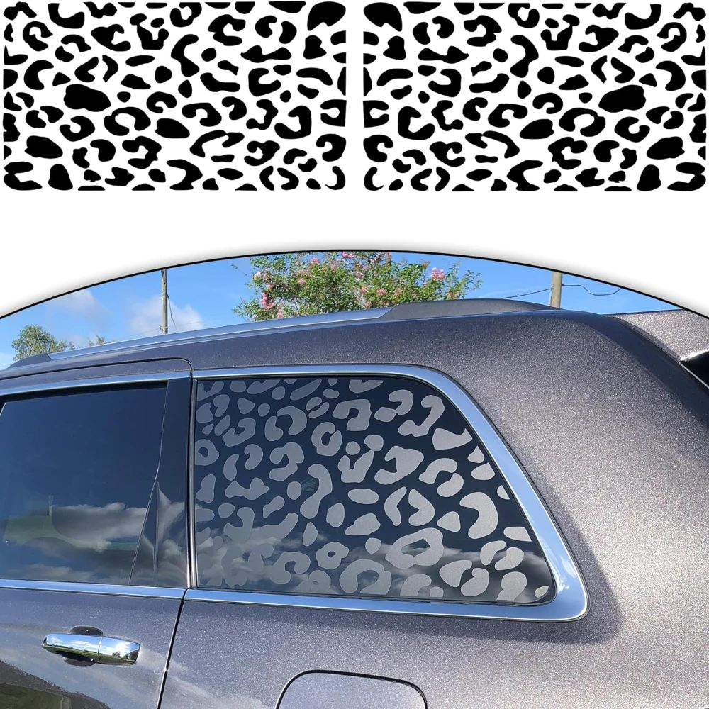 

Leopard Print Car Stickers Waterproof Auto Side Window Vinyl Decals SUV Trucks Decoration Self-adhesive Auto Accessories
