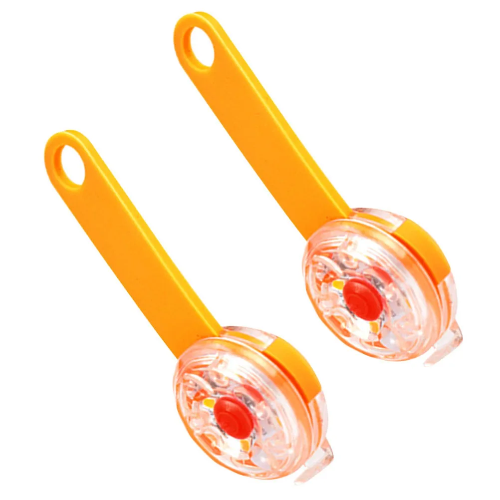 

2Pcs Anti-Lost Pet Pendant Bright Glow-in-The- Neck Decor Smooth Ring Edge for Safety Supplies
