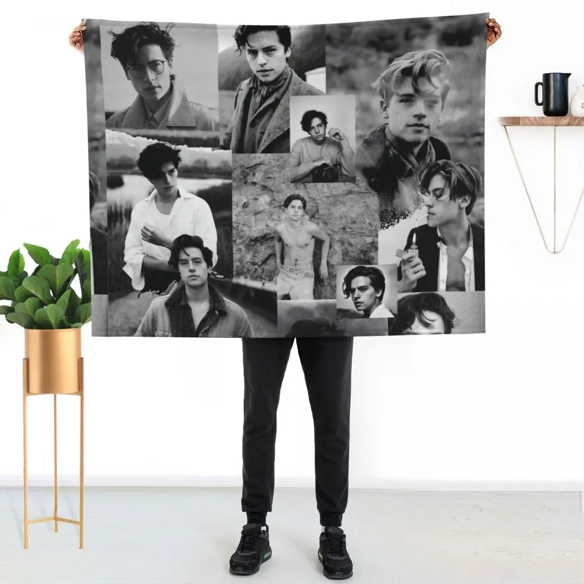 

Cole Sprouse Throw Blanket Reusable Durable Soft Blanket for All Seasons