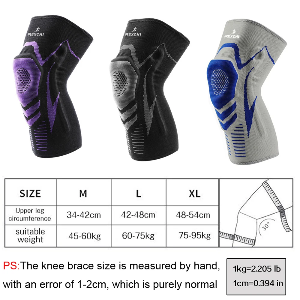 Professional Knee Brace,Compression Knee Sleeve with Patella Gel Pad,Knee Support for Pain Relief,Knee Pad for Sports,Running