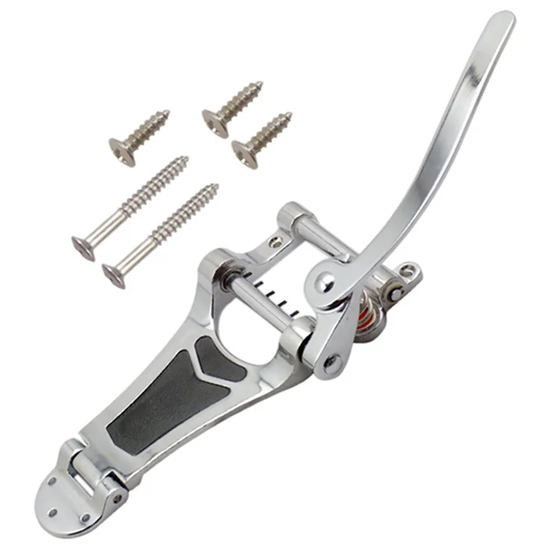 

A89E-Guitar Tremolo Bridge Tailpiece for LP Jazz Electric Guitar B70 ES 355 Best Silver