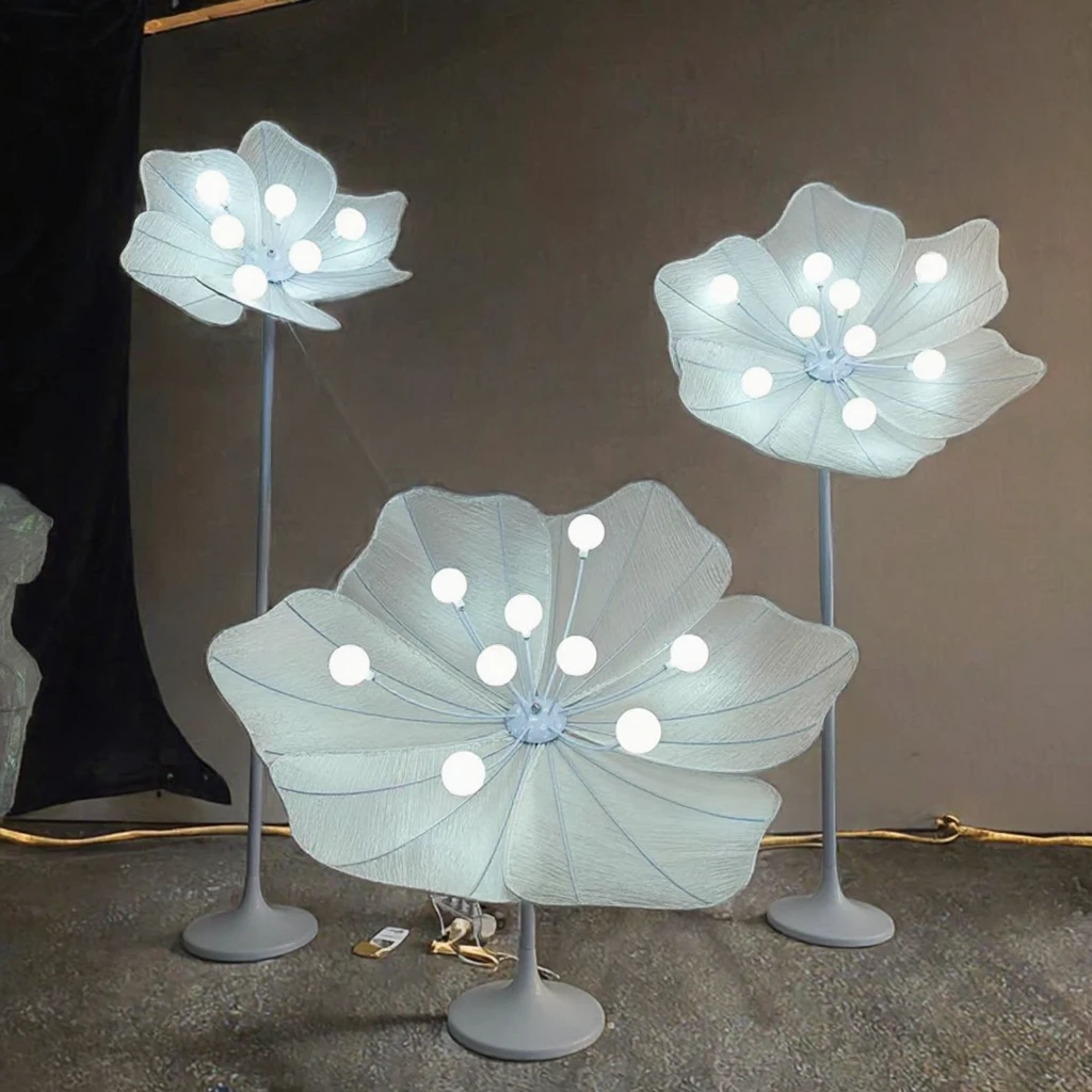&c Competitive Luxurious Acrylic Base Iron Lighting Stand for Indoor Wedding Stage Decoration