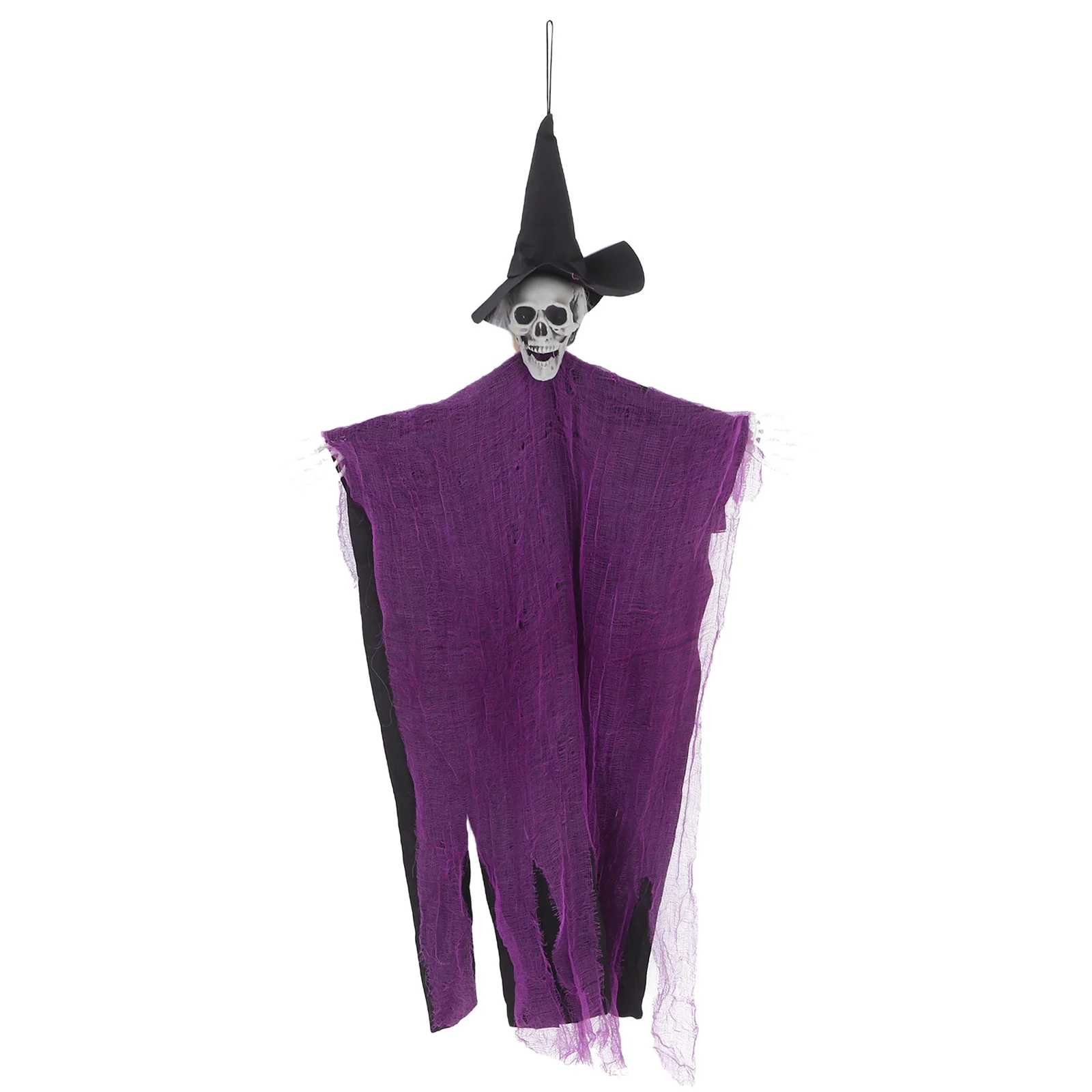 

Halloween Decor Prop Ghost with Flowing Robe Eerie Appearance for Yard Patio Lawn Garden Party Decoration Purple