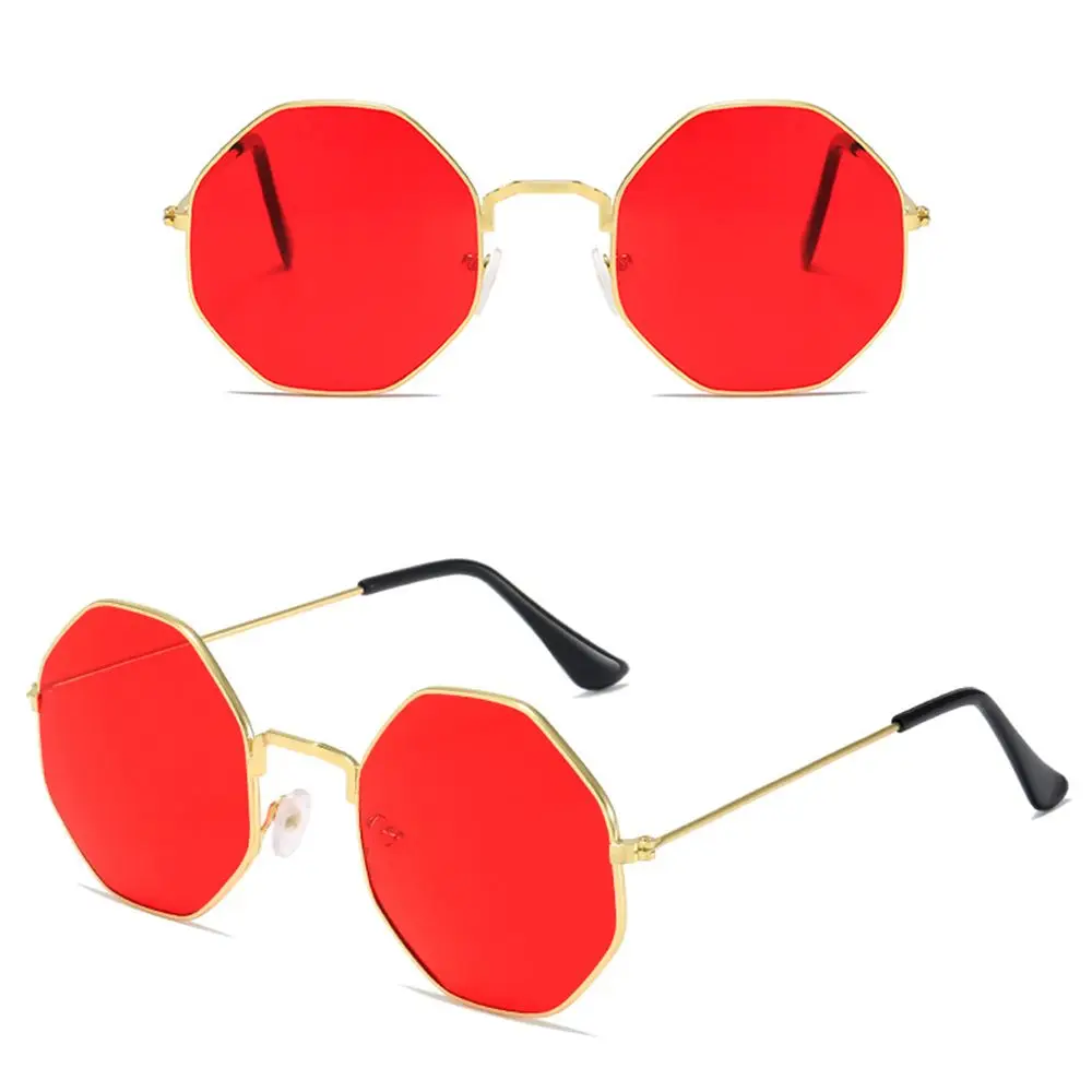 Summer Sun Glasses UV400 Protection Retro Sunglasses Men's Shades Octagonal Polygon Sunglasses for Women