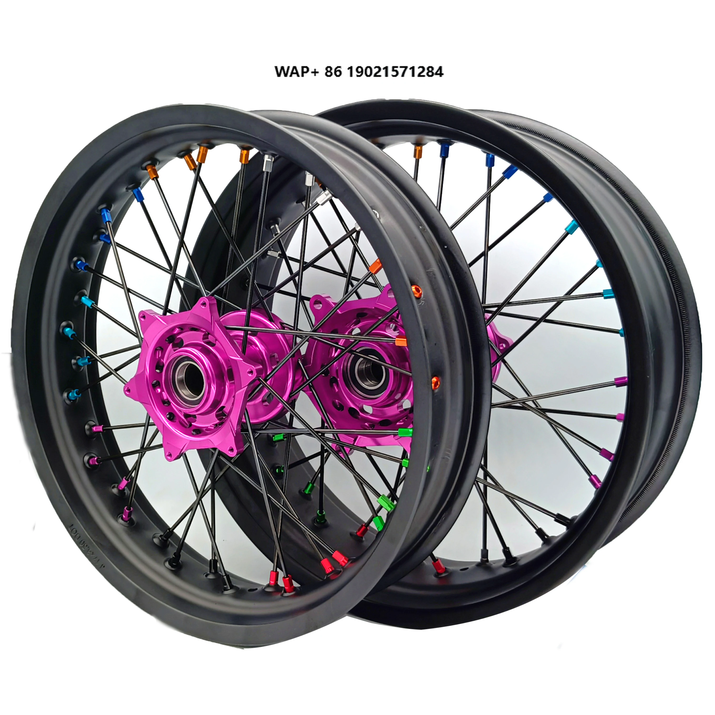 

High Quality SXF EXC 350 SXF SXF EXC 125.200.250.450 SX Motorcycle Accessories Supermotard Wheel Set Suitable for