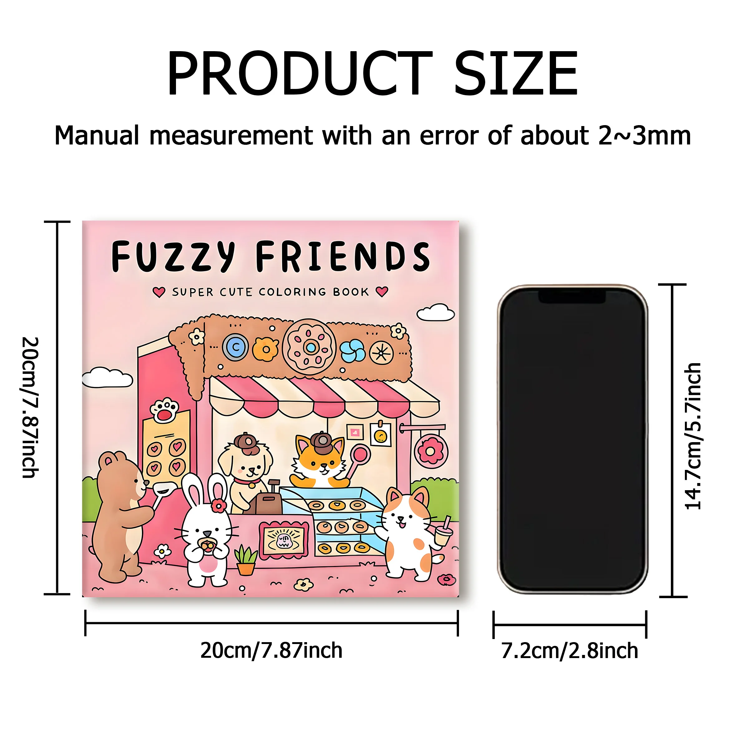 FUZZY FRIENDS: Книжка-раскраска для взрослых с милыми уютными ежедневными занятиями для отдыха (уютными раскрасками)