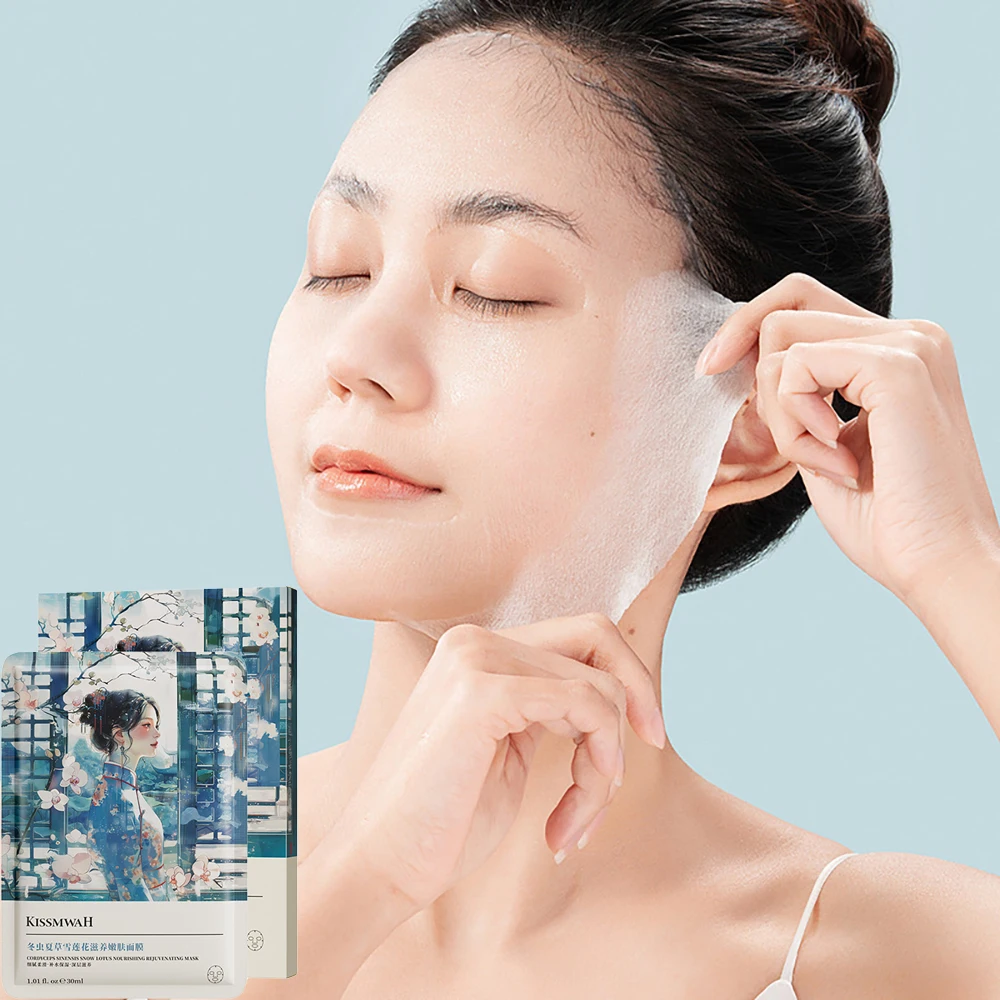 

Ребобинационный коллагеновый календула, цветок камелии, снег, маска для лица лотоса, увлажняющая, осветляющая, контроль жирности, улучшающая сухая маска для лица