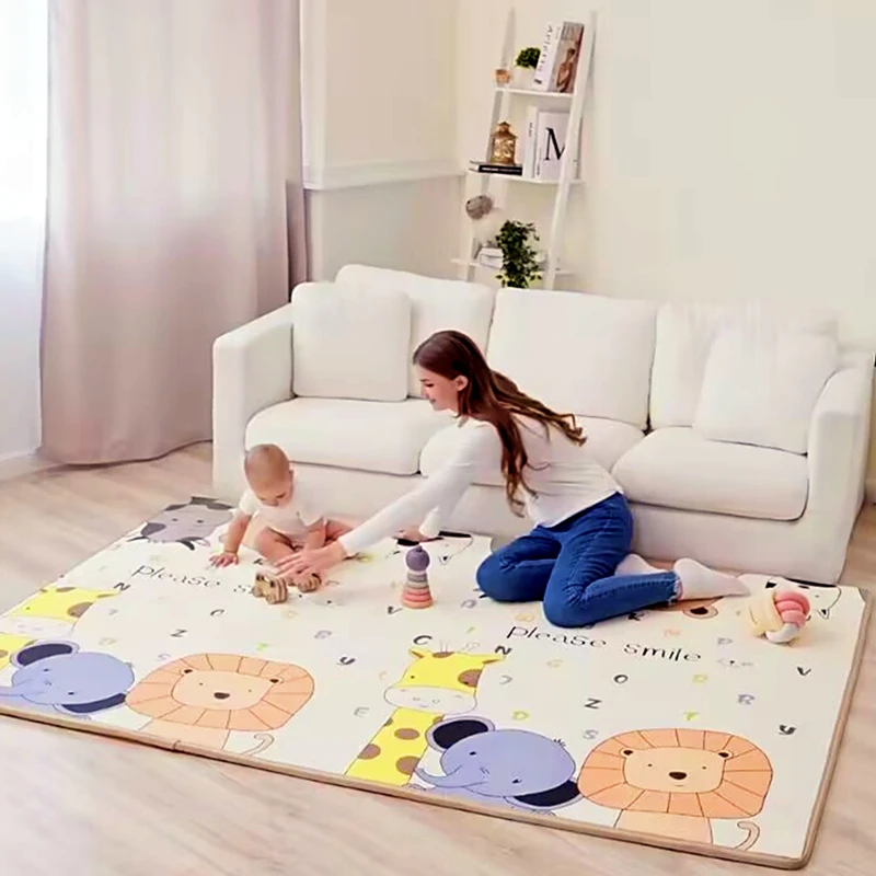 Non-toxic 200cm*180cm Crawling Mat Double Surface Carpet creative cartoon design Developing Mat for Children Cute Baby Play Mats