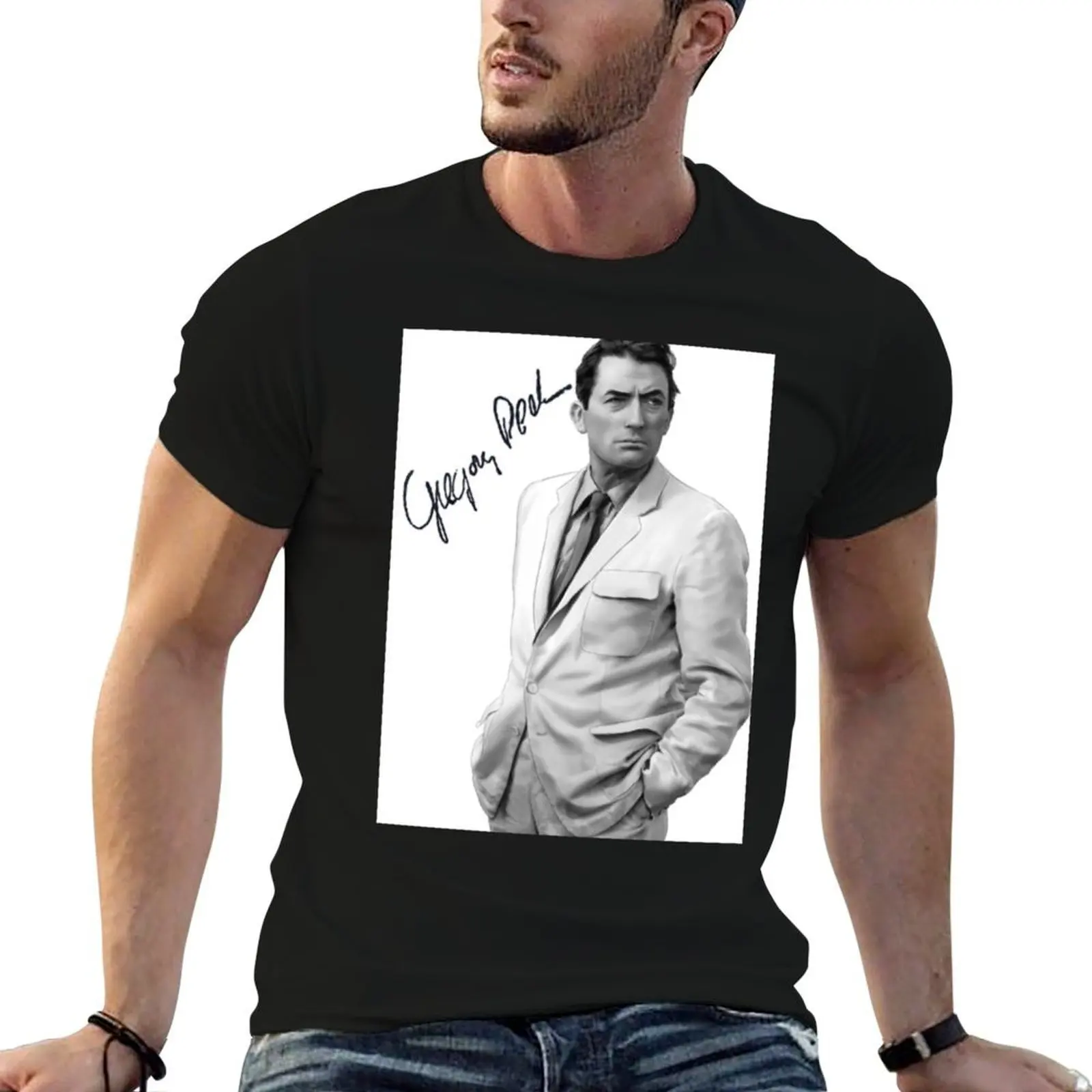 Gregory Peck 6 T-Shirt customs design your own quick drying Men's t shirts