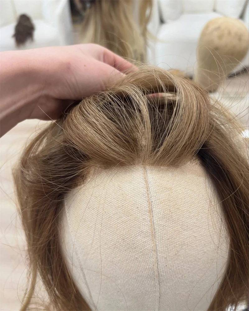 

Короткий парик Bob 13x4 с омбре, блонд-коричневый, синтетический, с HD-кружевом спереди, для женщин, реалистичная линия волос, премиум-волокно, плотность 150%