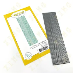 Easy Strips Arrival New Metal Cutting Dies Scrapbook Diary Decoration Stencil Embossing Template DIY Greeting Card Handmade 2024