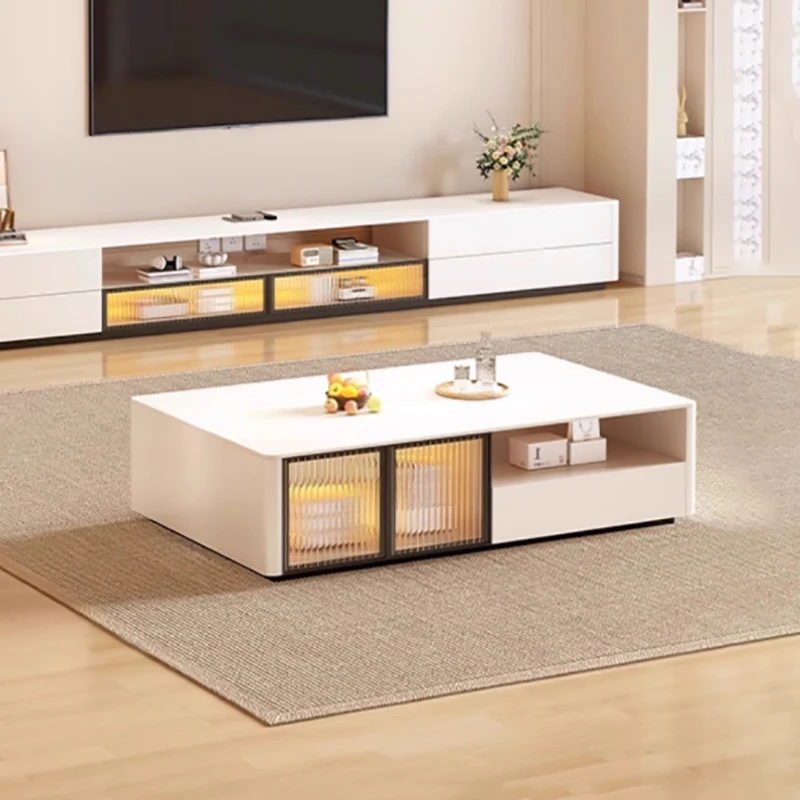 Tables basses de luxe esthétiques, rangement carré moderne, Tables basses uniques, Glam minimaliste, meubles de salon Stolik Kaw