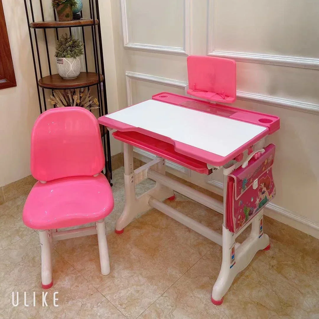 Height adjustable ergonomic learning desk writing desk children's learning desk and chair set