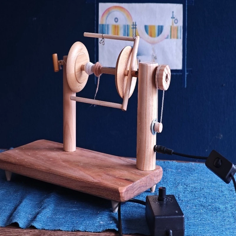 Adjustable Speed Electric Spinning Machine Suitable For Pet Fur Wool Cotton Portable Household DIY Textile Spinning Tool