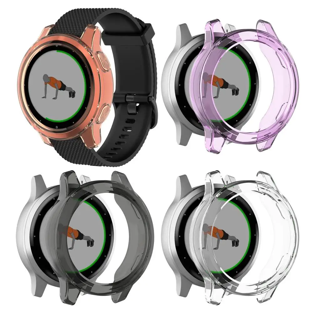 Soft Case Protector Frame para Garmin Venu 2 e 2S Smartwatch, capa protetora para Garmin Vivoactive 4S e 4, Watch Cases Shell