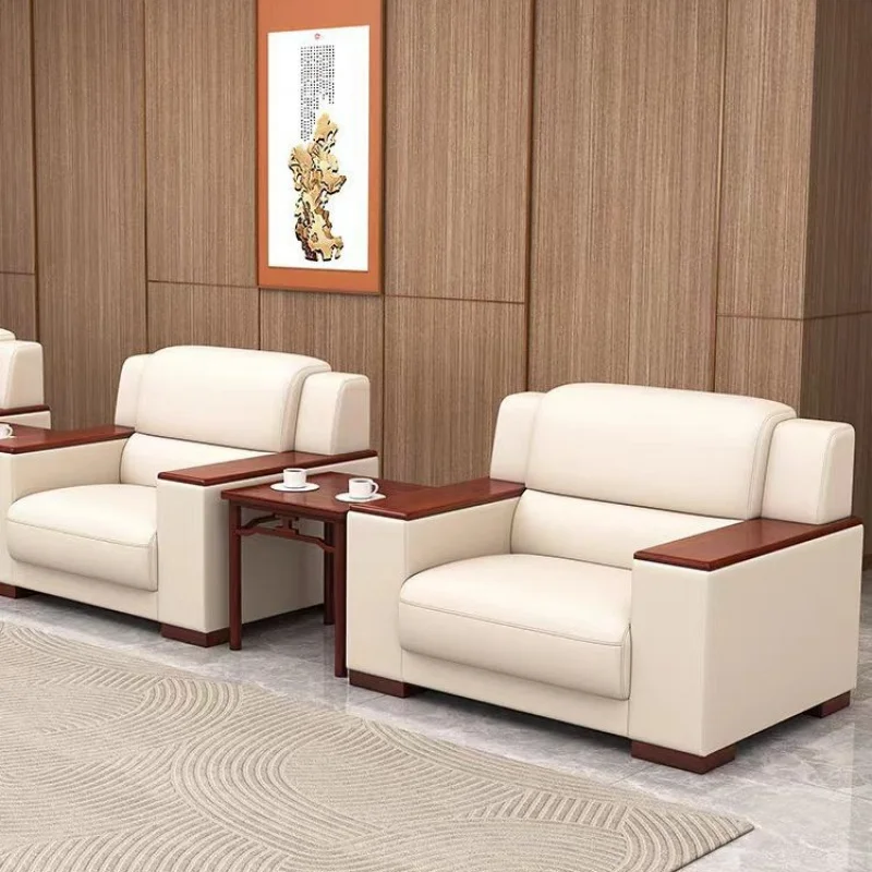 VIP Reception Hall Sofa Conference Room Business Office Single-Seat Coffee Table Combination