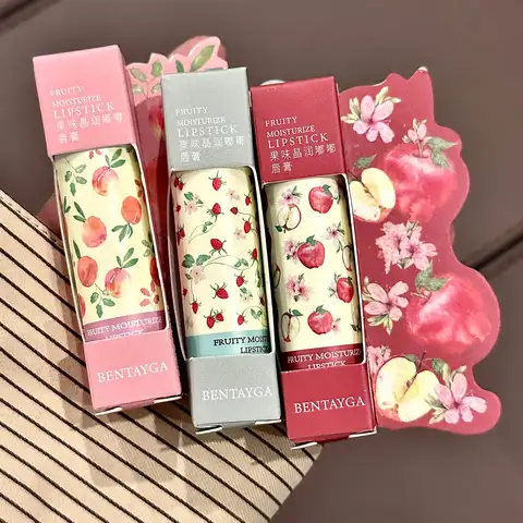 과일 향 크리스탈 통통한 립스틱, 오래 지속되는 보습 립 글로스, 물 거울 글로스 립 글레이즈 립 케어 밤 메이크업