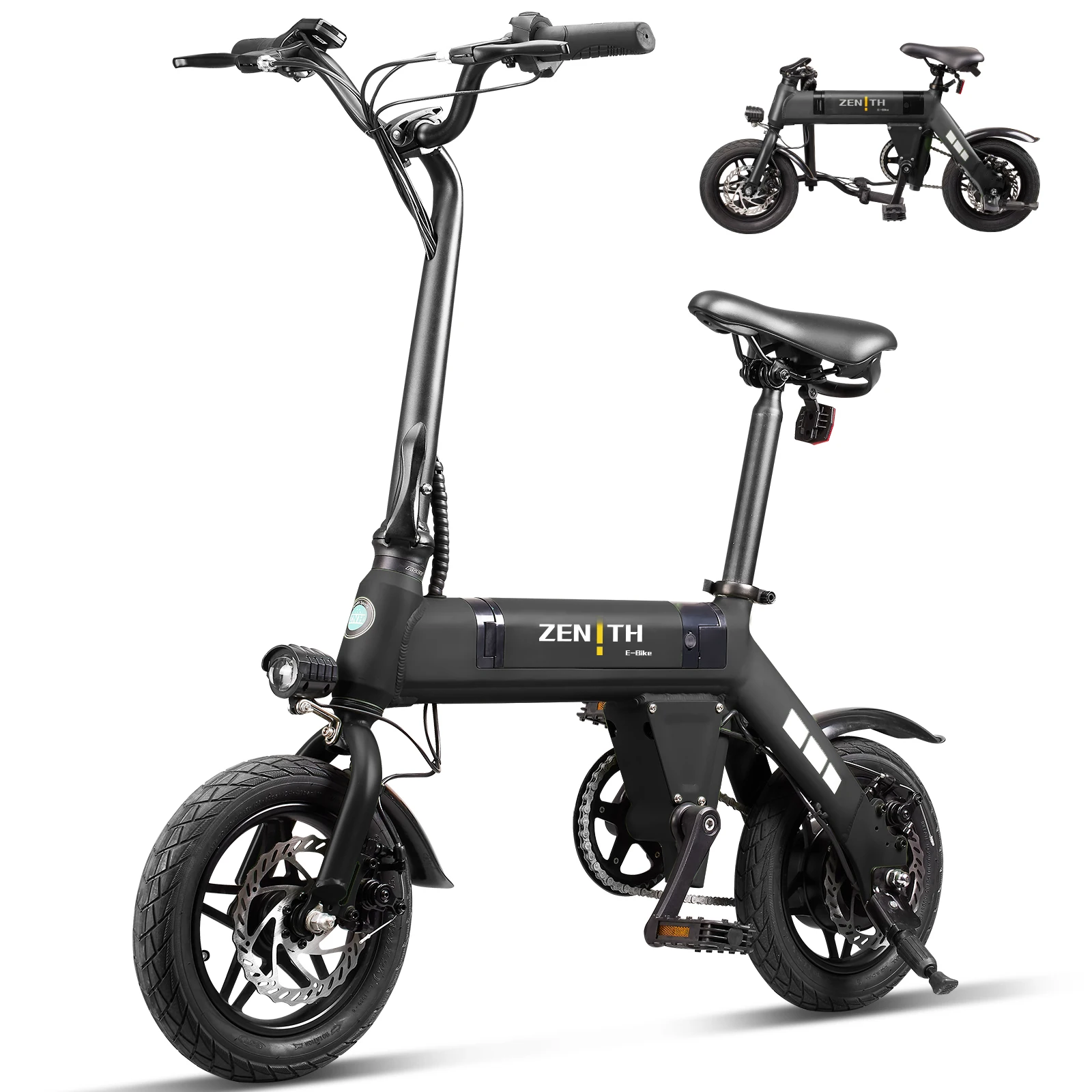 

12" Electric Bike for Adults, 400W Peak Motor, 36V Removable Battery,15.5 mph Folding Ebike