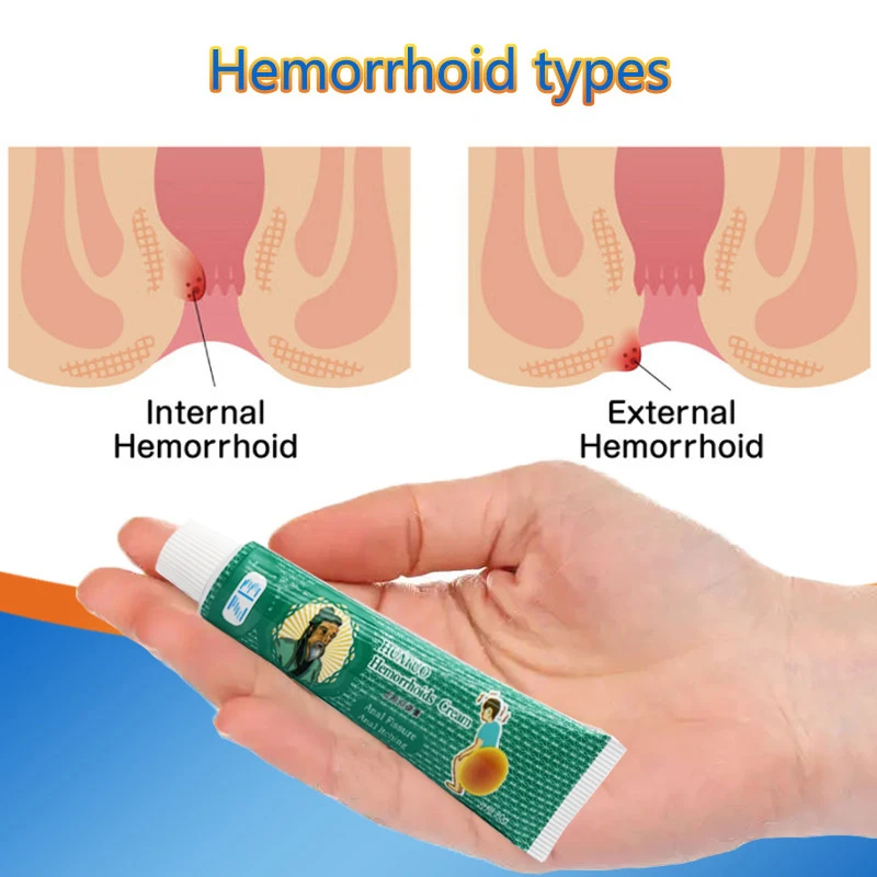 20g Chinese Herbal Hemorrhoid Ointment Relieve Anal Pain Swell Bleed Dressing Treat Internal External Hemorrhoids Medical Cream